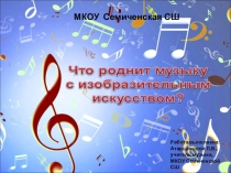 Презентация к уроку музыка Что роднит музыку с изобразительным искусством?