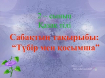 Түбір және қосымша қазақ тілі пәнінен презентация
