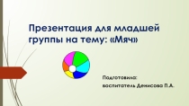 Презентация для ООД по развитию речи на тему: Мяч
