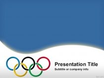 Шаблон презентации Олимпийские игры