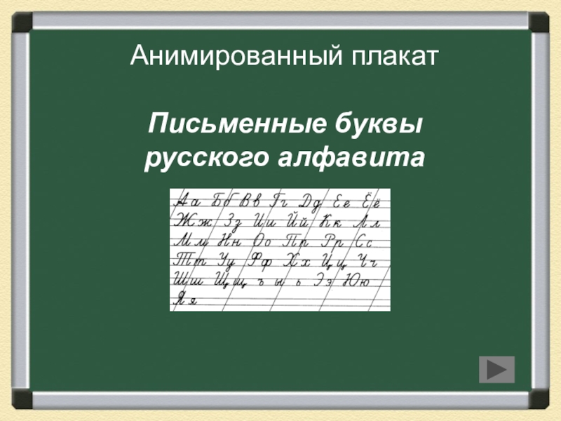 Презентация Презентация  Анимация по русскому языку