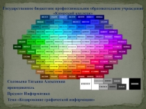 Презентация к уроку на тему: Кодирование графической информации