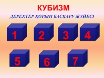 Кубизм ойыны ДЕРЕКТЕР ҚОРЫН БАСҚАРУ ЖҮЙЕСІ