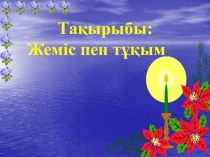 Презентация: Жеміс пен тұқым