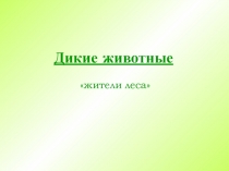 Дикие животные