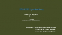 Презентация для аттестации. Воспитатель Соломатина Надежда Михайловна.