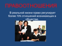 Презентация к уроку Правоотношения