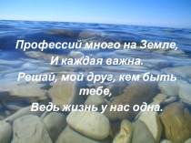 Презентация к классному часу В мире профессий
