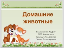 Презентация для детей старшего дошкольного возраста Домашние животные и птицы