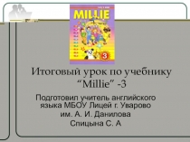 Презентация к итоговому уроку по английскому языку. 3 класс