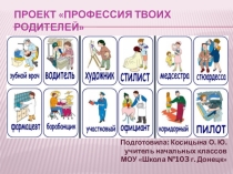Проект по окружающему миру Профессии твоих родителей (2 класс)