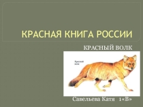 Красная книга России2 класс