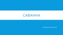 Презентация по географии на тему Саванны Африки (7 класс)