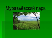 Презентация Муравьёвский парк амурская обл 1-4 кл