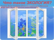 Презентация Что такое экология?