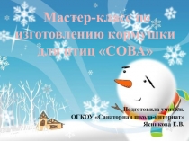 Мастер-класс изготовление кормушки для птиц Сова