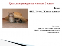 Презентация по литературному чтению Н.Носов Живая шляпа