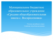 Интерактивная презентация по английскому языку по теме