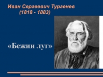 Презентация по литературе на тему: Образы крестьянских детей в рассказе Бежин луг И.С. Тургенева