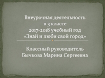 Викторина  Мой любимый город