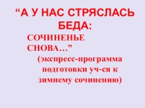 Презентация. Подготовка к итоговому сочинению