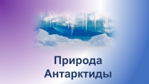 Презентация Антарктида. Природа. География 7 класс.