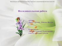 Презентация иследовательская работа на темуПрекрасные и опасные комнатные растения.