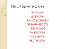 Презентация Дал слово-держи его