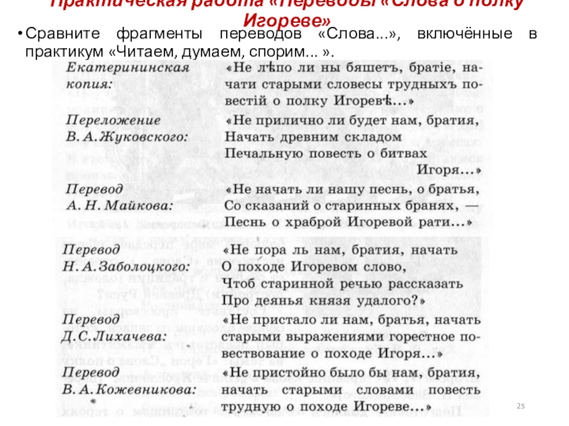 Сравнение перевод. Переводы слова о полку Игореве. Кто переводил слово о полку Игореве. Переводчики слова о полку Игореве. Слово о полку Игореве текст.