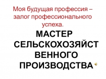 Презентация для внеклассного мероприятия Моя будущая профессия