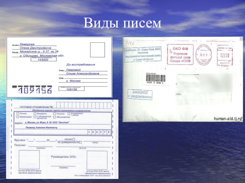 Виды писем. Почтовое письмо. Виды отправления писем. Виды писем почта России.