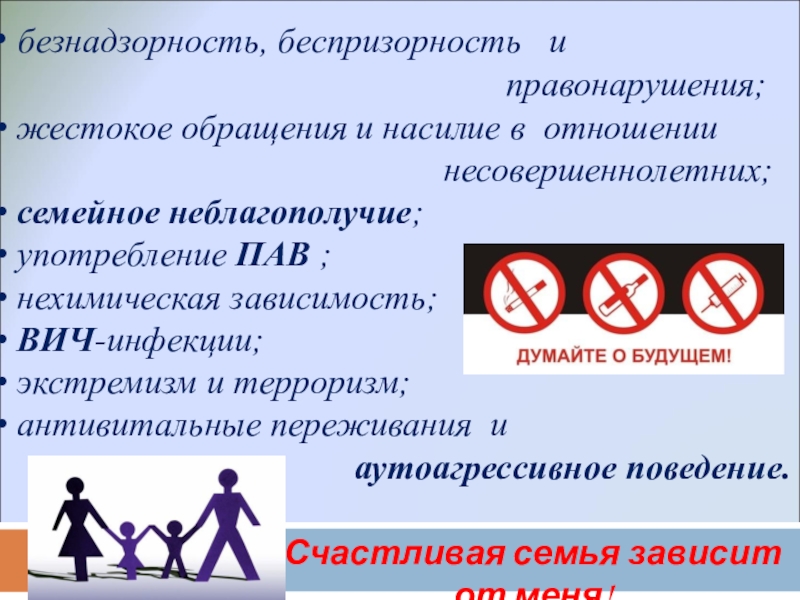 Профилактика асоциальных явлений безнадзорность, беспризорность и безнадзорность, беспризорность и