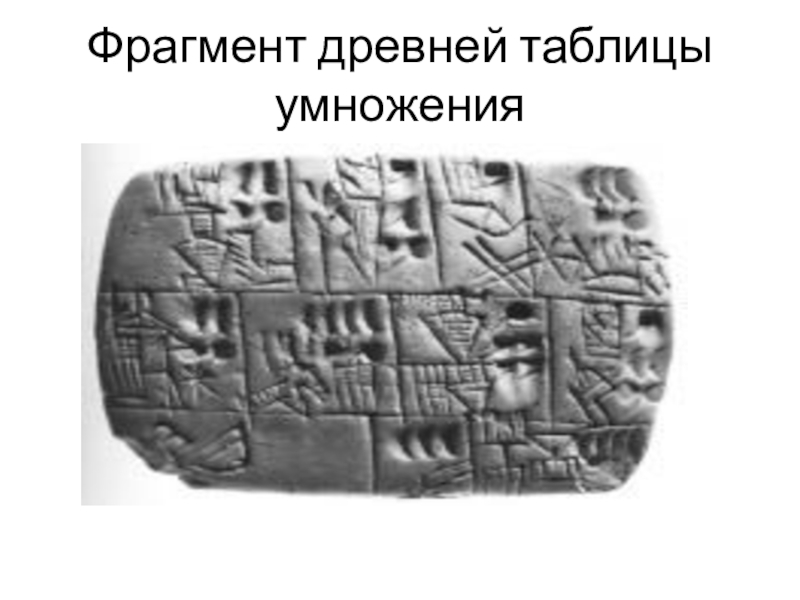 История возникновения таблицы умножения проект