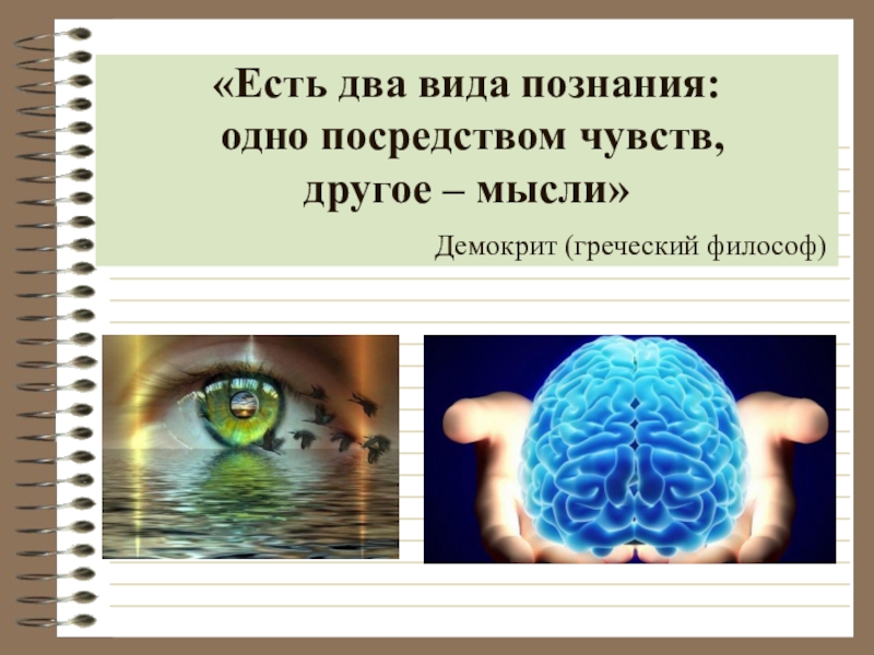 Презентация познание 10 класс