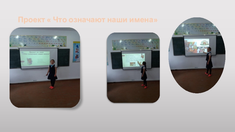 Отчет о проделанной работе учителя начальных классов Проект « Что означают наши имена» Проект « Что означают наши имена»