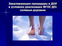 Презентация по здоровьезбережению на тему Солевые дорожки