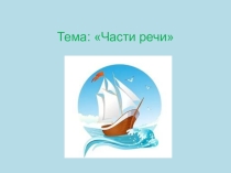 Презентация к уроку Части речи