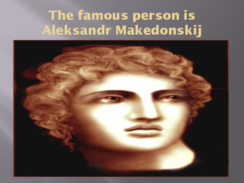 A famous person проект