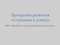 Презентация Программа развития школы