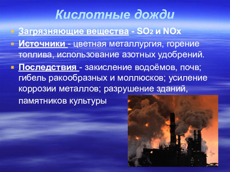 Воздействие выбросов загрязняющих веществ на атмосферу и здоровье человека презентация