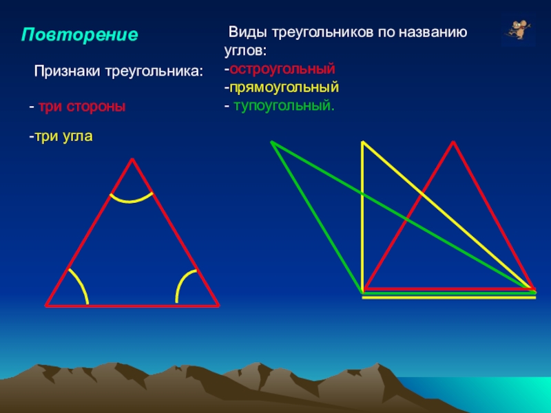 Презентация по теме виды треугольников 3 класс