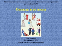 Презентация Одежда и ее виды