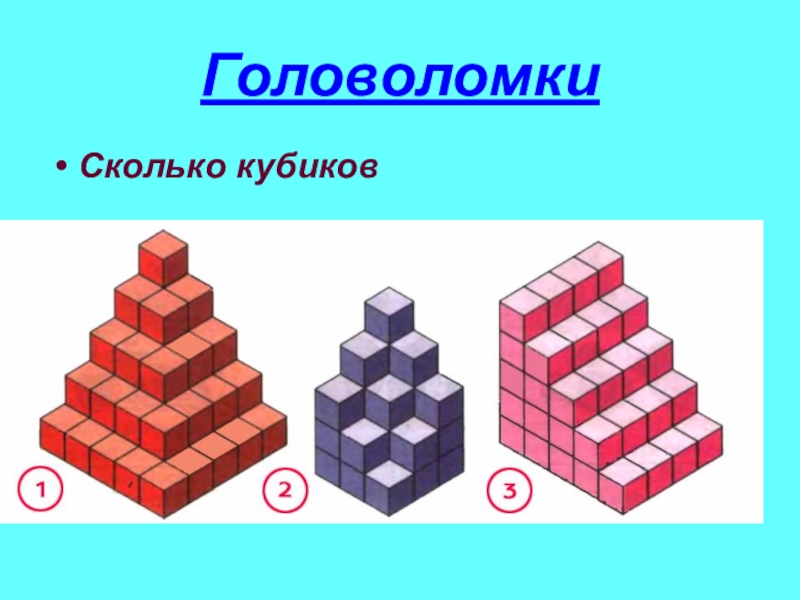 Сколько кубиков на рисунке