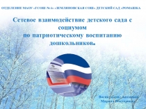 Сетевое взаимодействие детского сада с социумом по патриотическому воспитанию дошкольников.