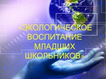 Презентация к выступлению МО на тему  Экологическое воспитание младших школьников