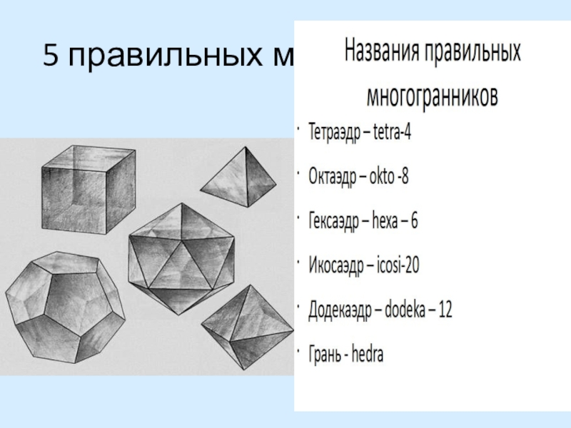 Мир многогранников проект