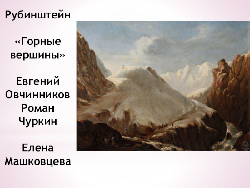 Лермонтов горные вершины презентация 3 класс школа россии