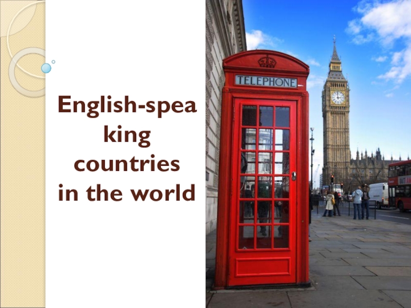 Презентация English-speaking countries in the world