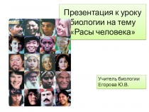 Презентация по биологии на тему Расы человека