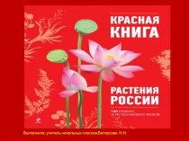 Красная книга. Растения